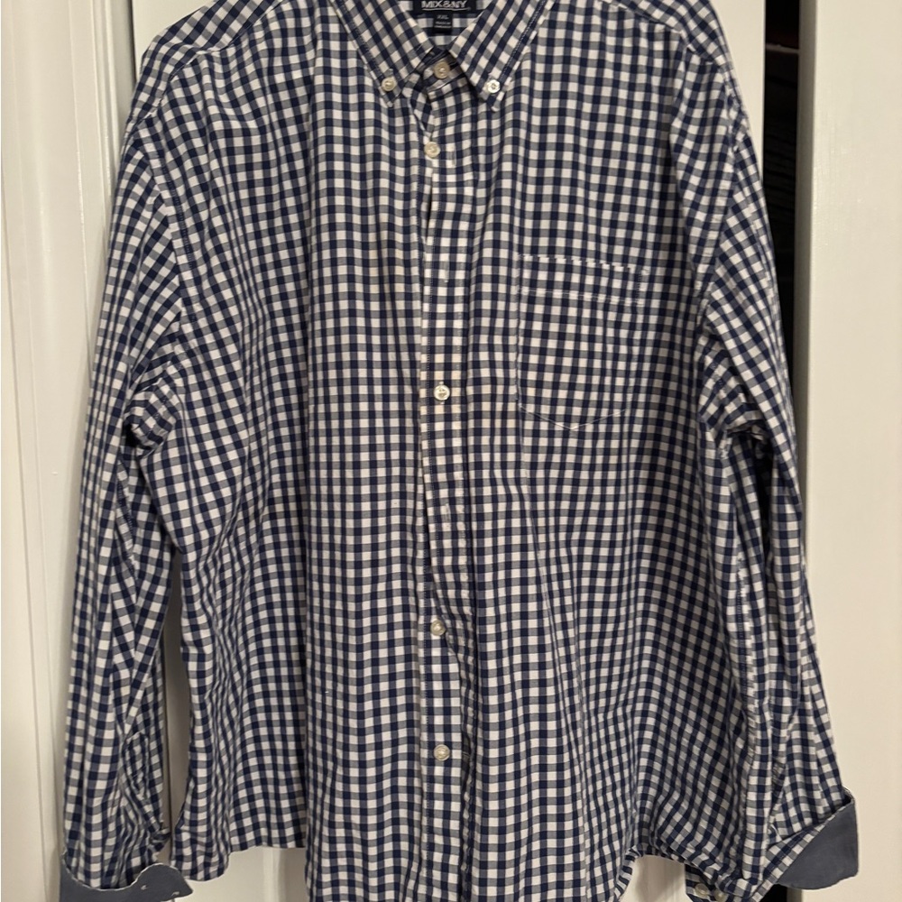 Men's Multicolor Plaid Shirt XXL